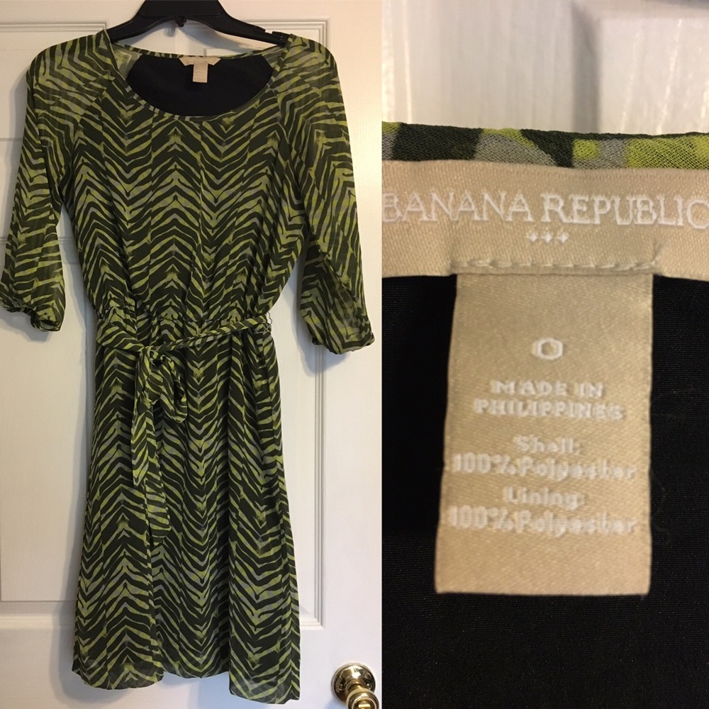 Banana Republic belted dress, size 0